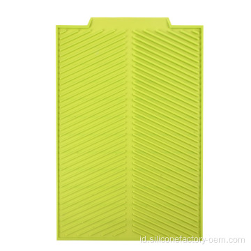 Dapur Large Anti-Slip Silicone Mat Bowl pengeringan tikar